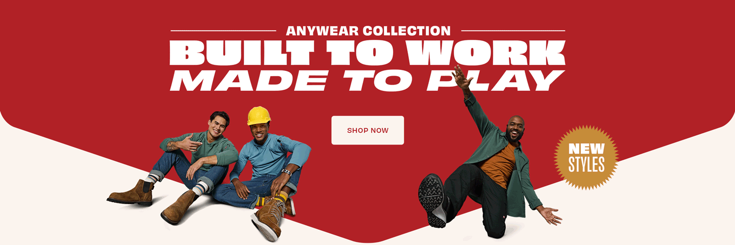 3 workers wearing the new Anywear Collection