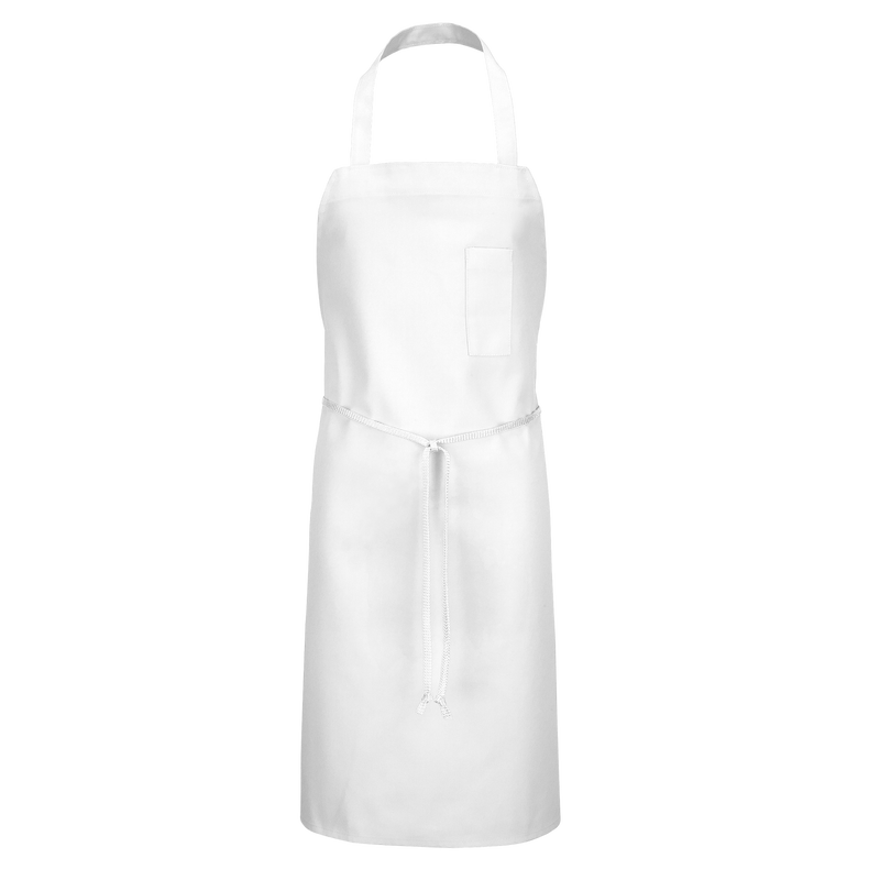 Poly-Cotton Standard Bib Apron with Pencil Pocket image number 1