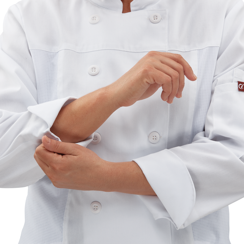 Women's Deluxe Airflow Chef Coat image number 8