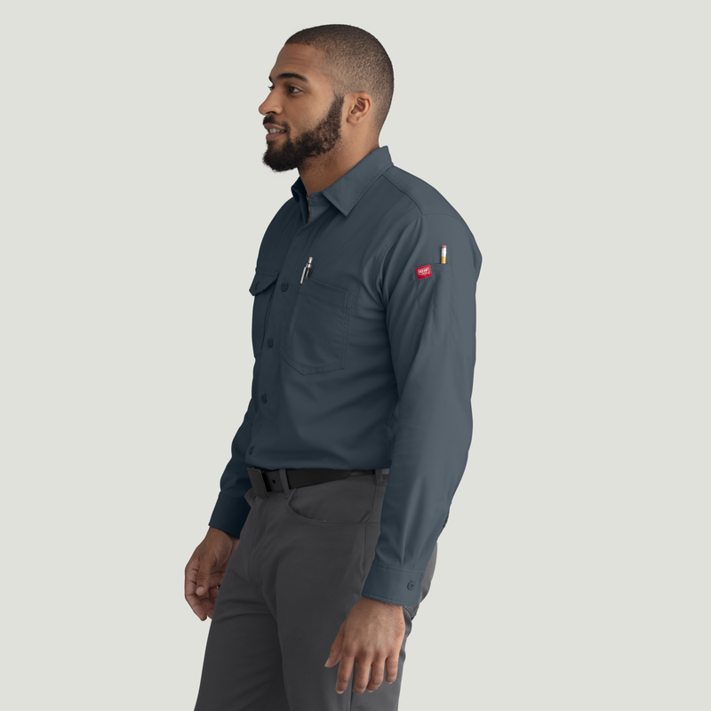 Men's Cooling Long Sleeve Work Shirt image number 3