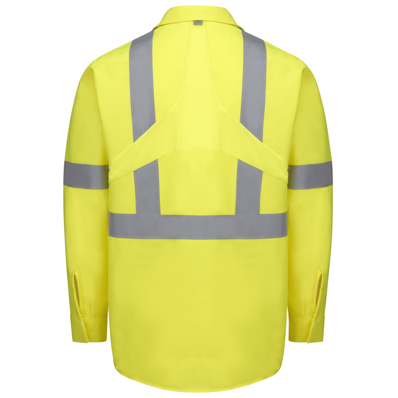 Long Sleeve Hi-Visibility Ripstop Work Shirt with MIMIX™ + OilBlok, Type R Class 2 image number 1