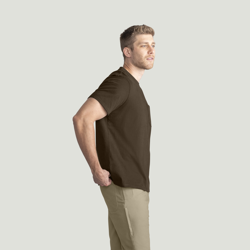 Men's Short Sleeve Heavyweight Slim Fit Cotton T-Shirt image number 8