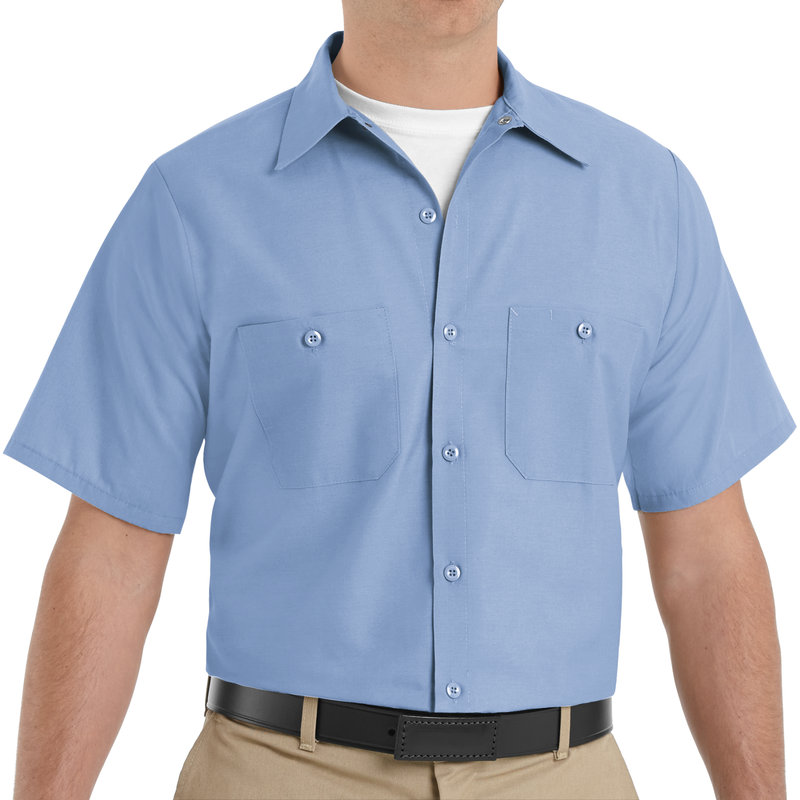 Men's Short Sleeve Industrial Work Shirt image number 3