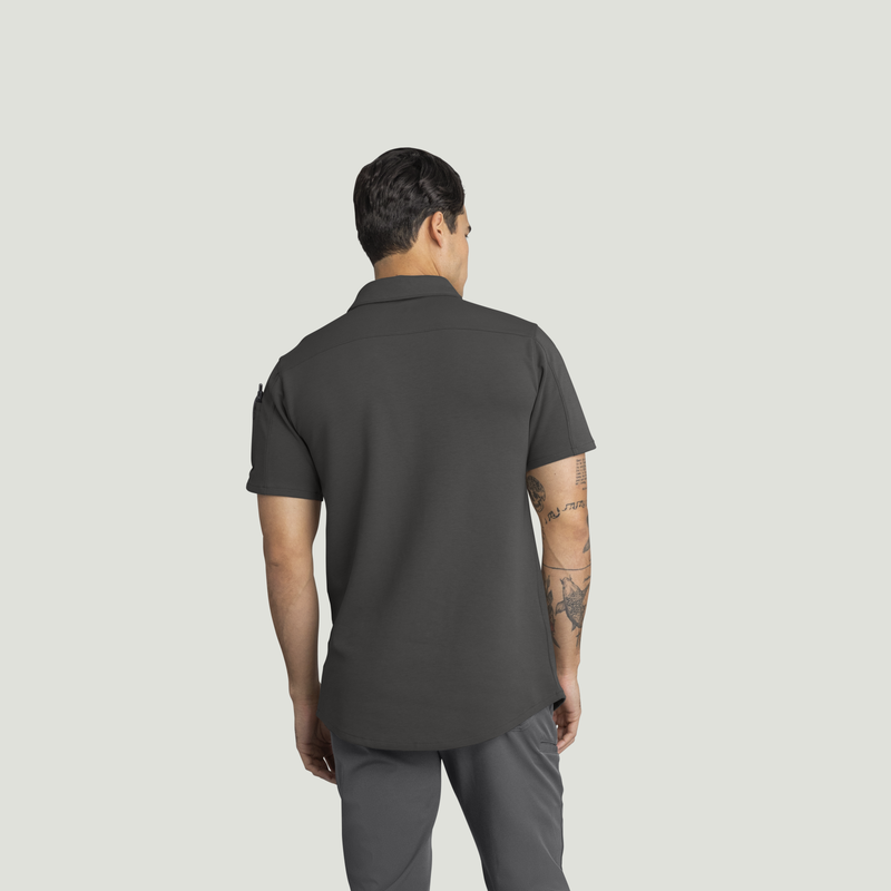 Men's Snap Front Jersey Short Sleeve Work Shirt image number 6