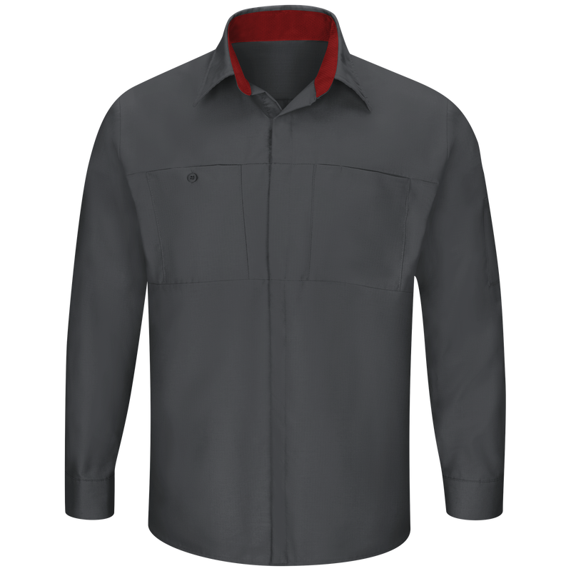 Men's Long Sleeve Performance Plus Shop Shirt with OilBlok Technology image number 1