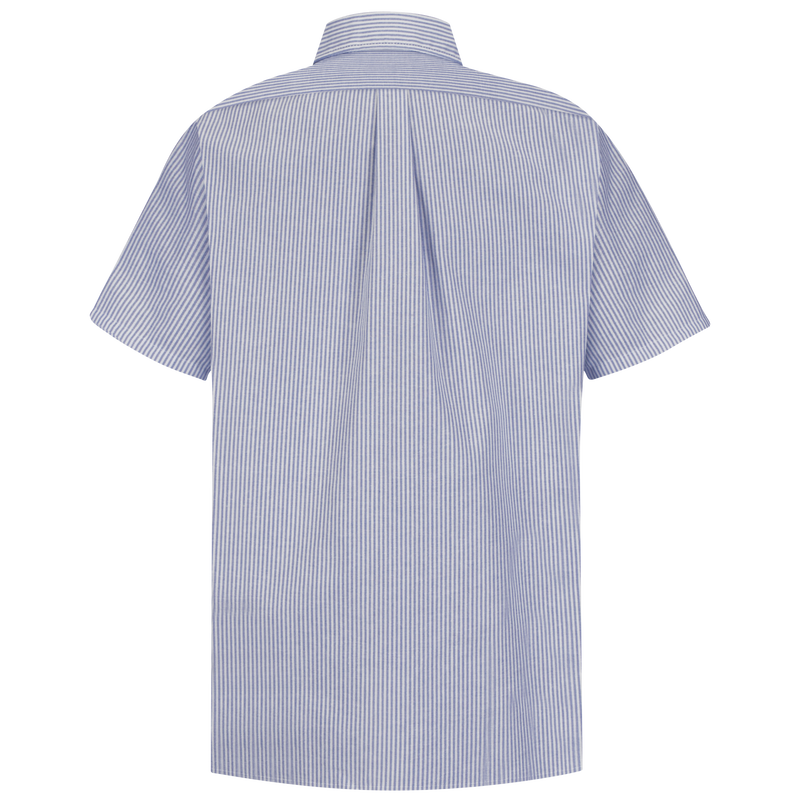 Men's Short Sleeve Striped Executive Oxford Dress Shirt image number 2