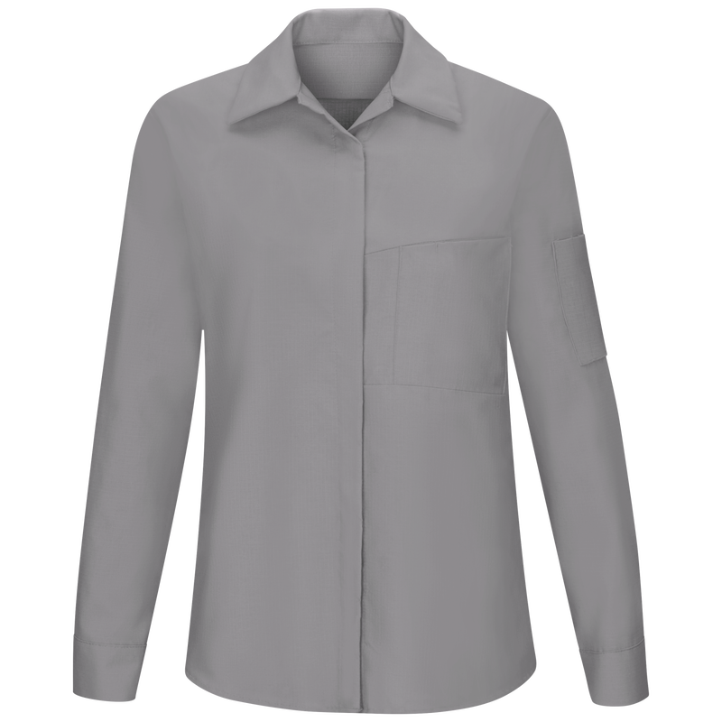 Women's Long Sleeve Performance Plus Shop Shirt with OilBlok Technology image number 1