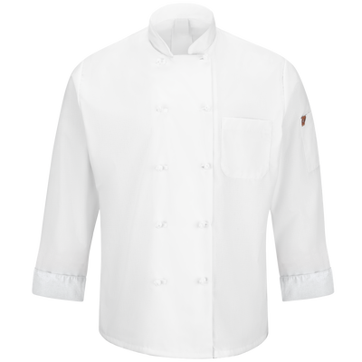 Men's Ten Knot Button Chef Coat with OilBlok + MIMIX®