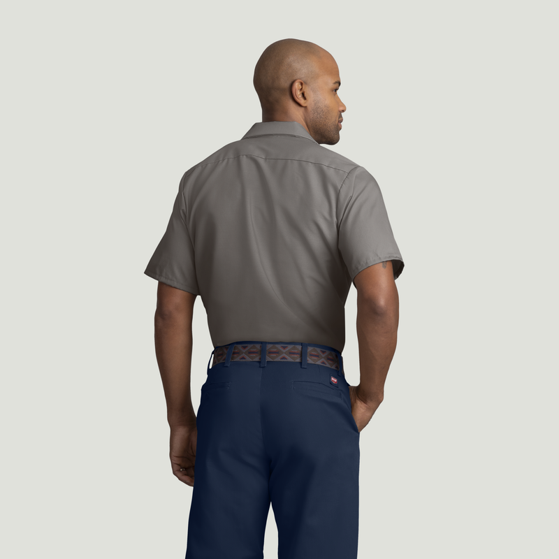 Men's Short Sleeve Industrial Work Shirt image number 2