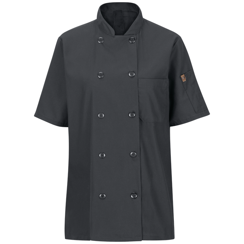 Women's Short Sleeve Chef Coat with OilBlok + MIMIX® image number 1