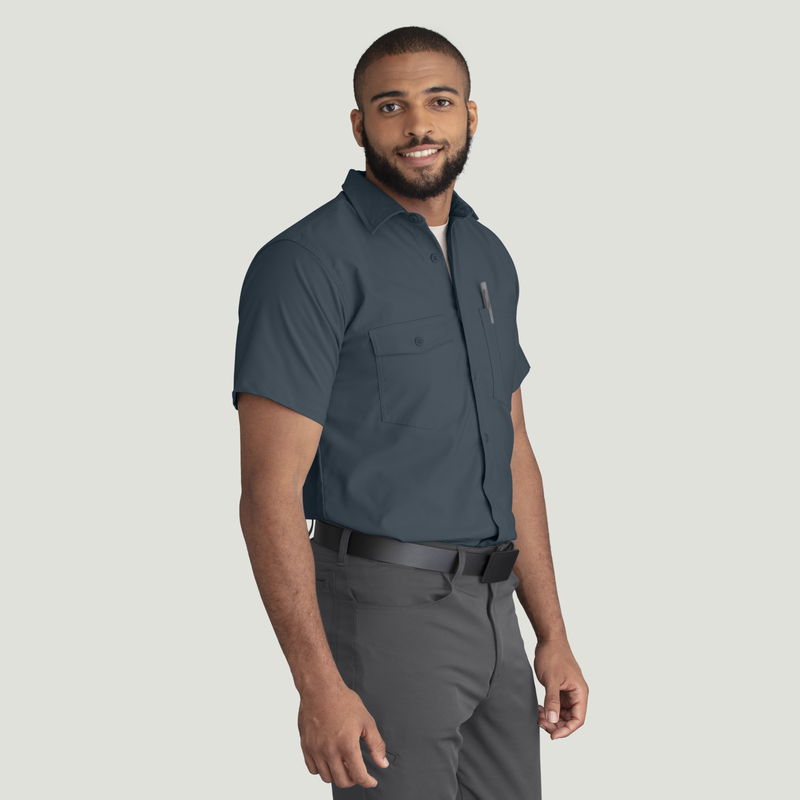 Men's Cooling Short Sleeve Work Shirt image number 4