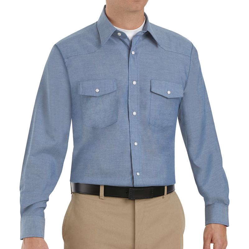 Western Long Sleeve Shirt for Men Red Kap Red Kap