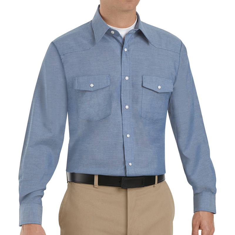 Men's Long Sleeve Deluxe Western Style Shirt image number 2