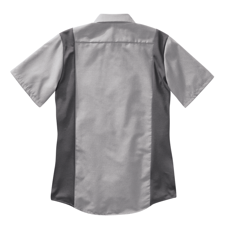 Women's Short Sleeve Performance Plus Shop Shirt with OilBlok Technology image number 6