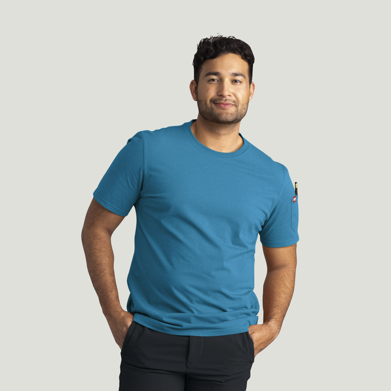 Men's Short Sleeve Midweight Slim Fit Performance Tee image number 5