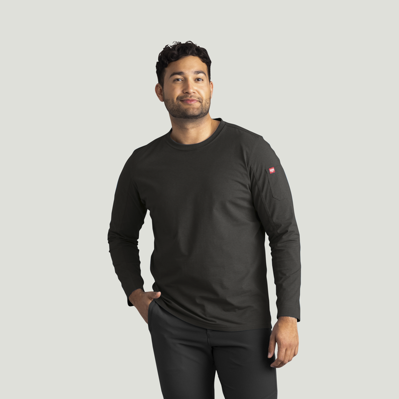 Men's Long Sleeve Midweight Slim Fit Performance Tee image number 5