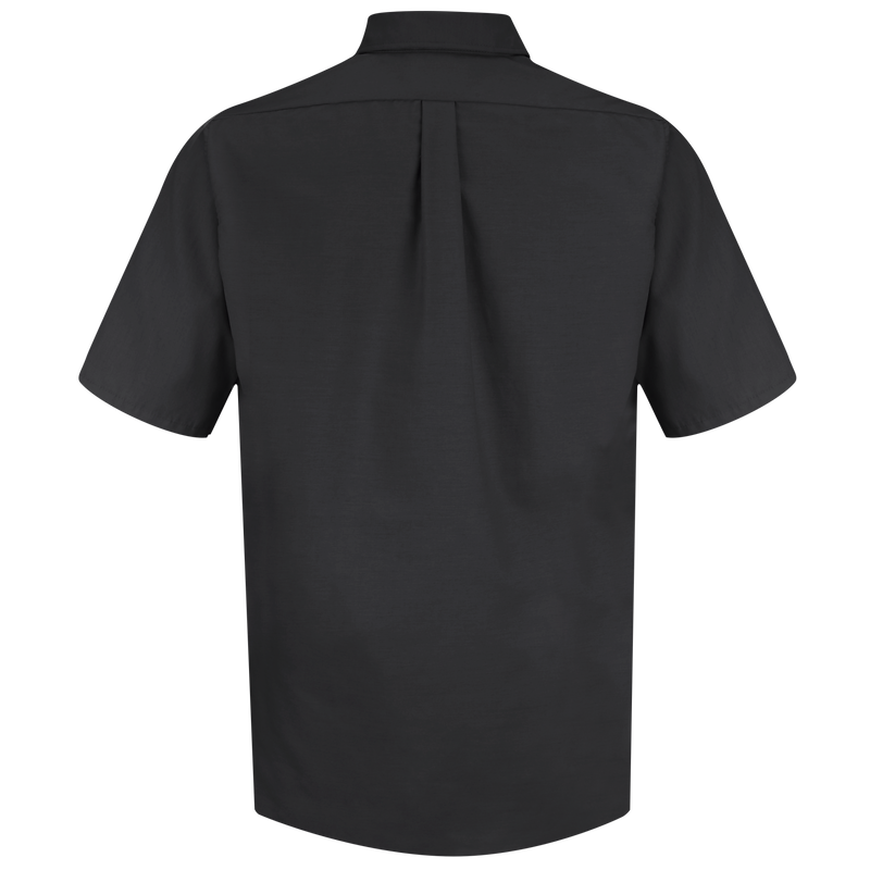 Red Kap Men's Short Sleeve Poplin Dress Shirt | Size: L | Black