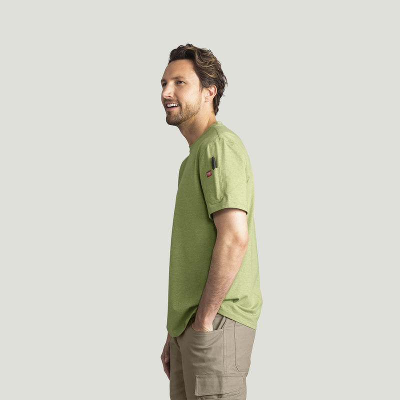 Men's Short Sleeve Midweight Slim Fit Performance Tee image number 3
