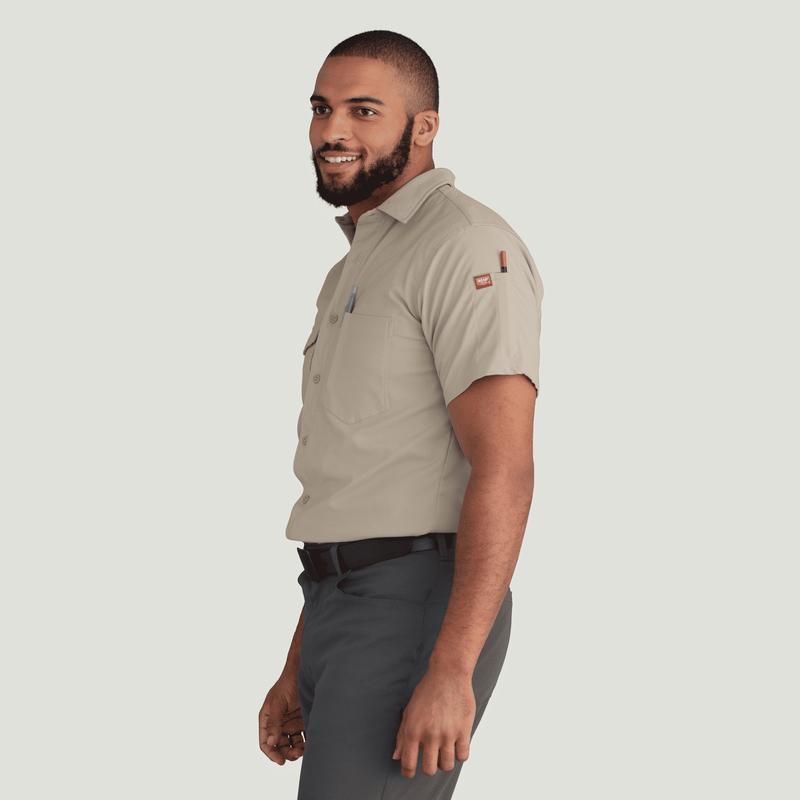 Men's Cooling Short Sleeve Work Shirt image number 3