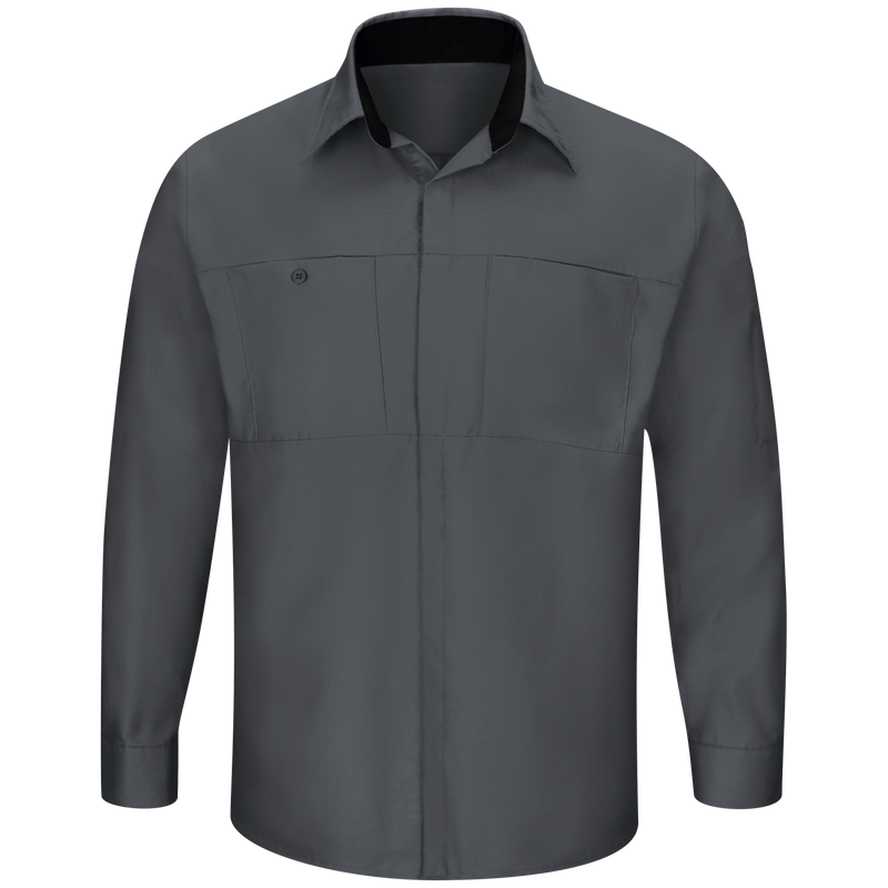 Men's Long Sleeve Performance Plus Shop Shirt with OilBlok Technology image number 0