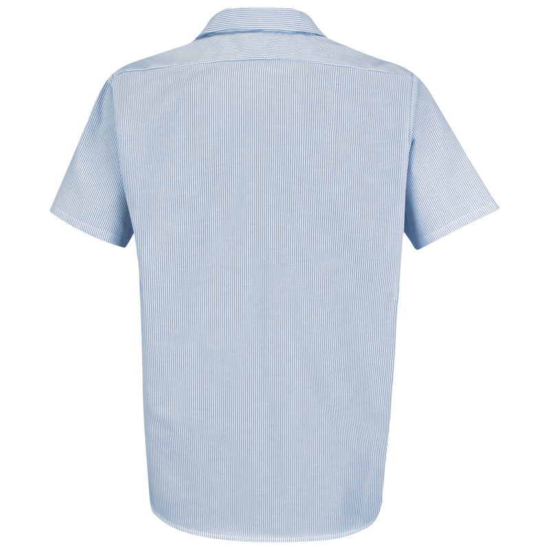 Men's Short Sleeve Industrial Stripe Work Shirt image number 2