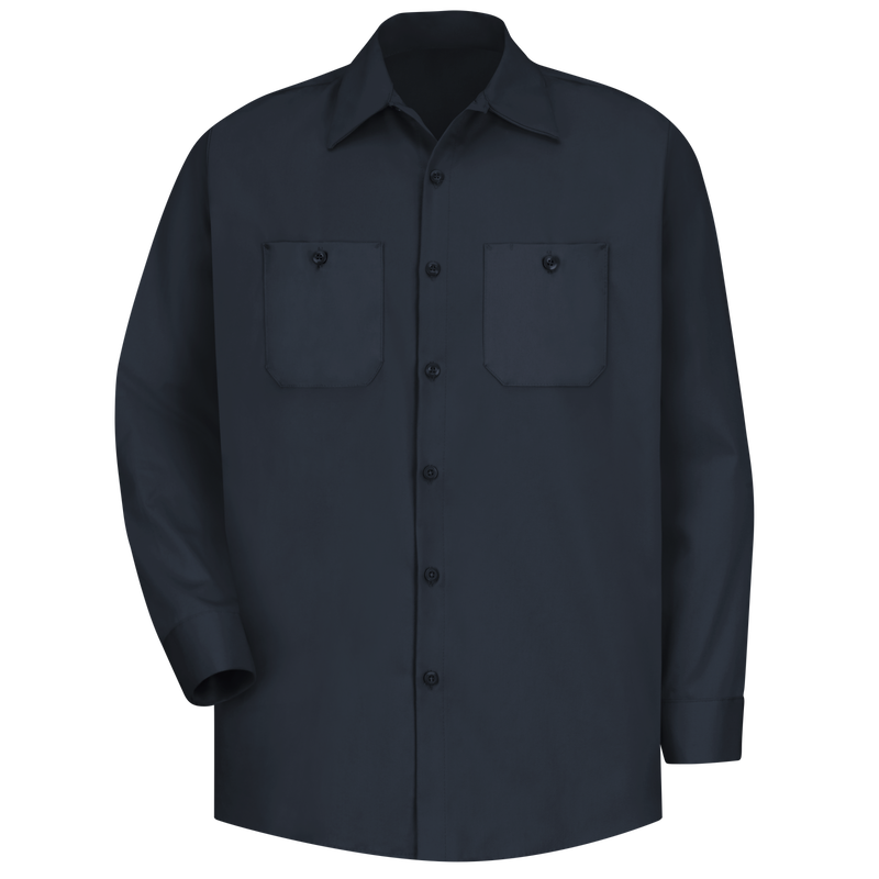 Men's Long Sleeve Wrinkle-Resistant Cotton Work Shirt image number 1