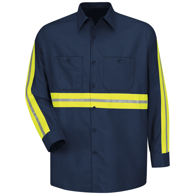 Long Sleeve Enhanced Visibility Industrial Work Shirt image number 1