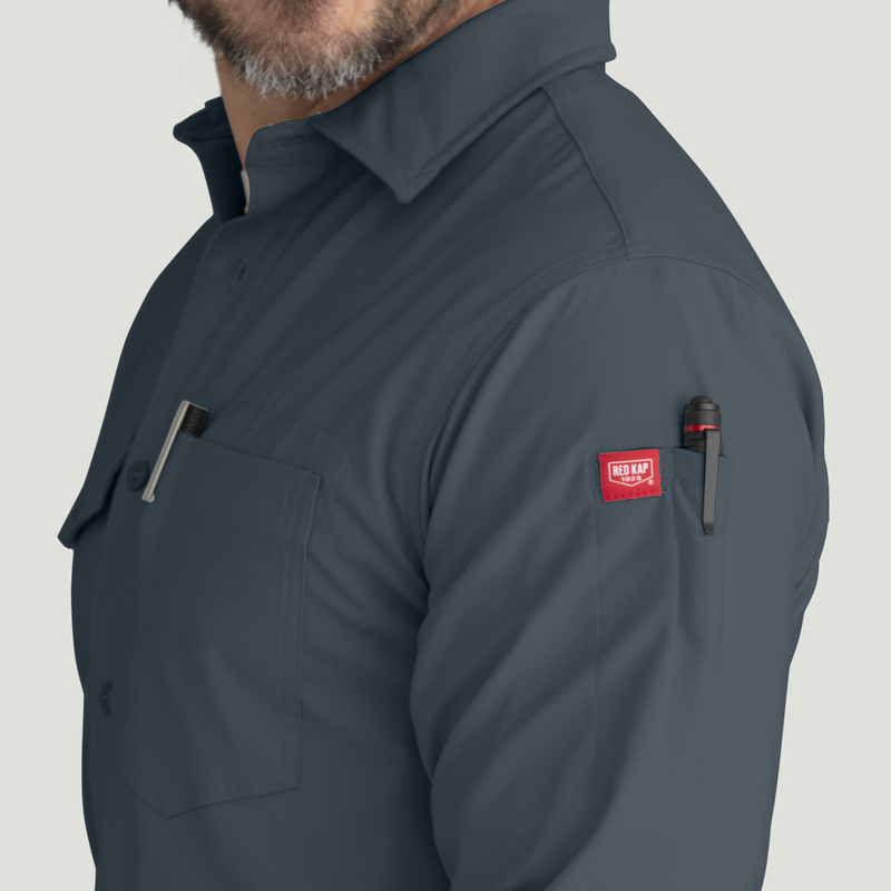 Men's Cooling Long Sleeve Work Shirt image number 15