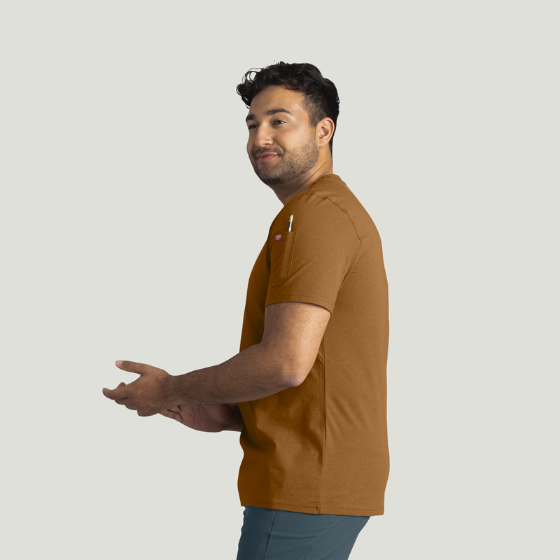 Men's Short Sleeve Midweight Slim Fit Performance Tee image number 7