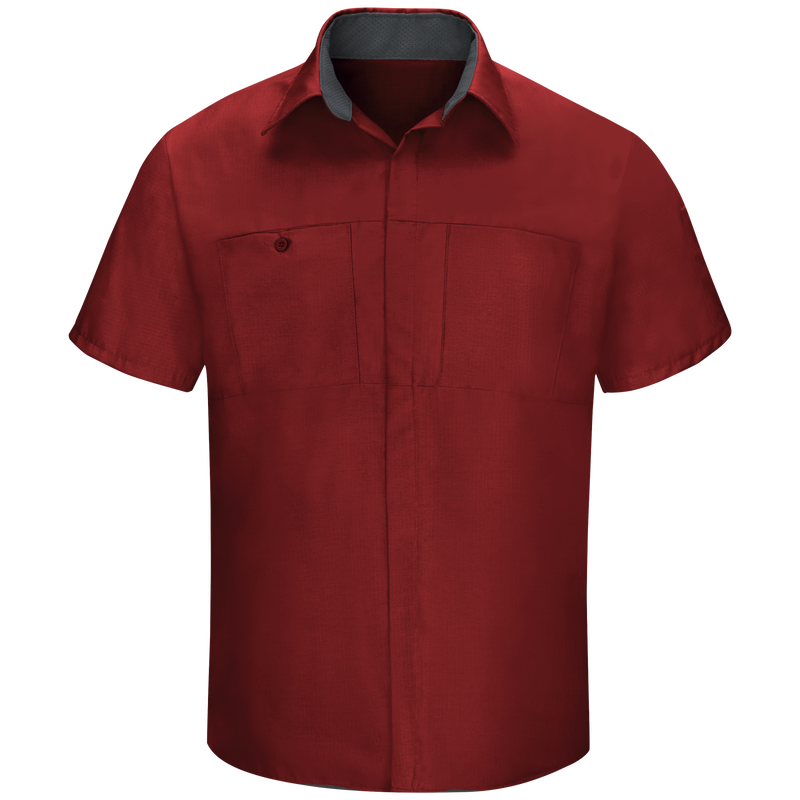 Men's Short Sleeve Performance Plus Shop Shirt With Oilblok Technology image number 0