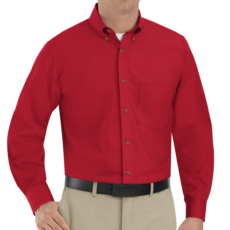 Men's Long Sleeve Poplin Dress Shirt image number 3