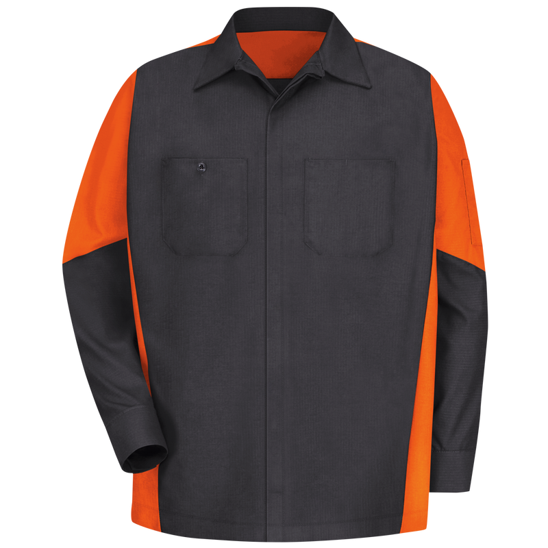 Men's Long Sleeve Two-Tone Crew Shirt image number 1
