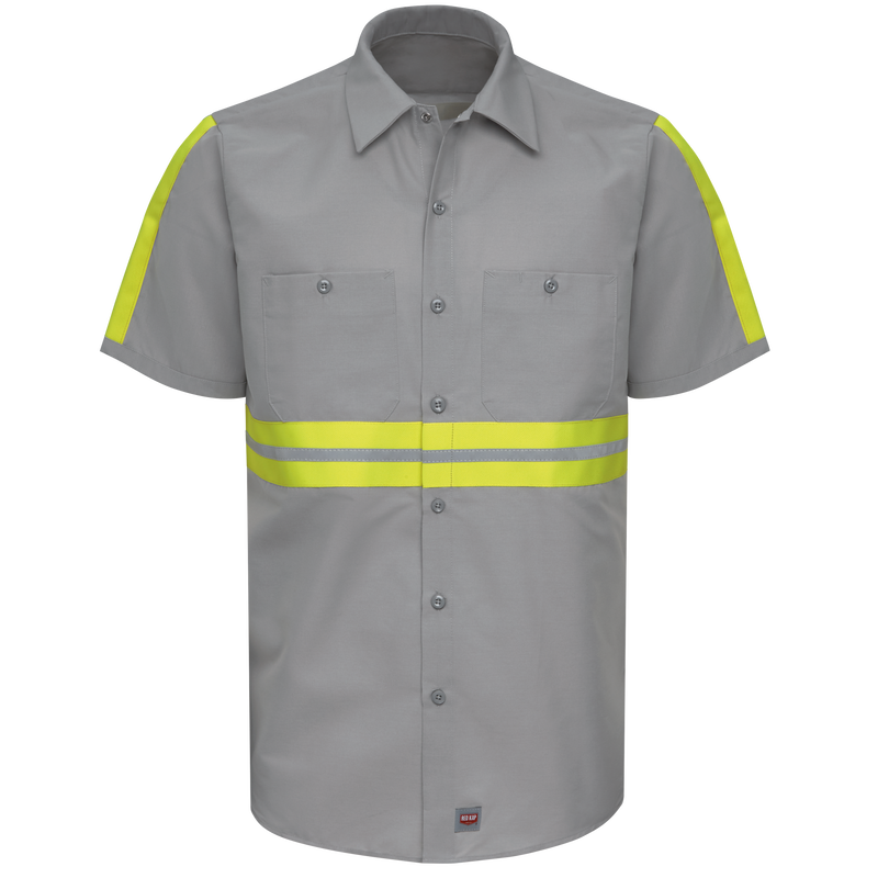 Short Sleeve Enhanced Visibility Industrial&nbsp;Work Shirt image number 5
