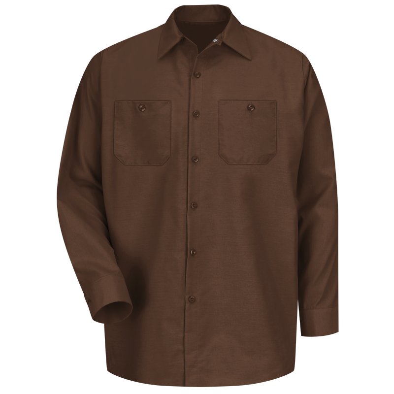 Men's Long Sleeve Industrial Work Shirt image number 1