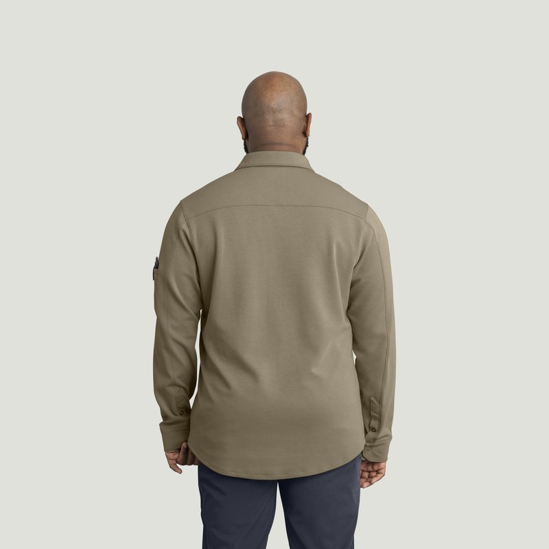 Men's Snap Front Jersey Long Sleeve Work Shirt image number 6
