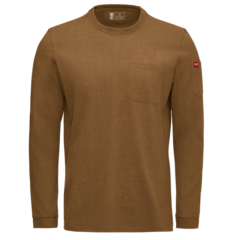 Men's Slim Fit Cotton Long Sleeve Pocket T-Shirt image number 9