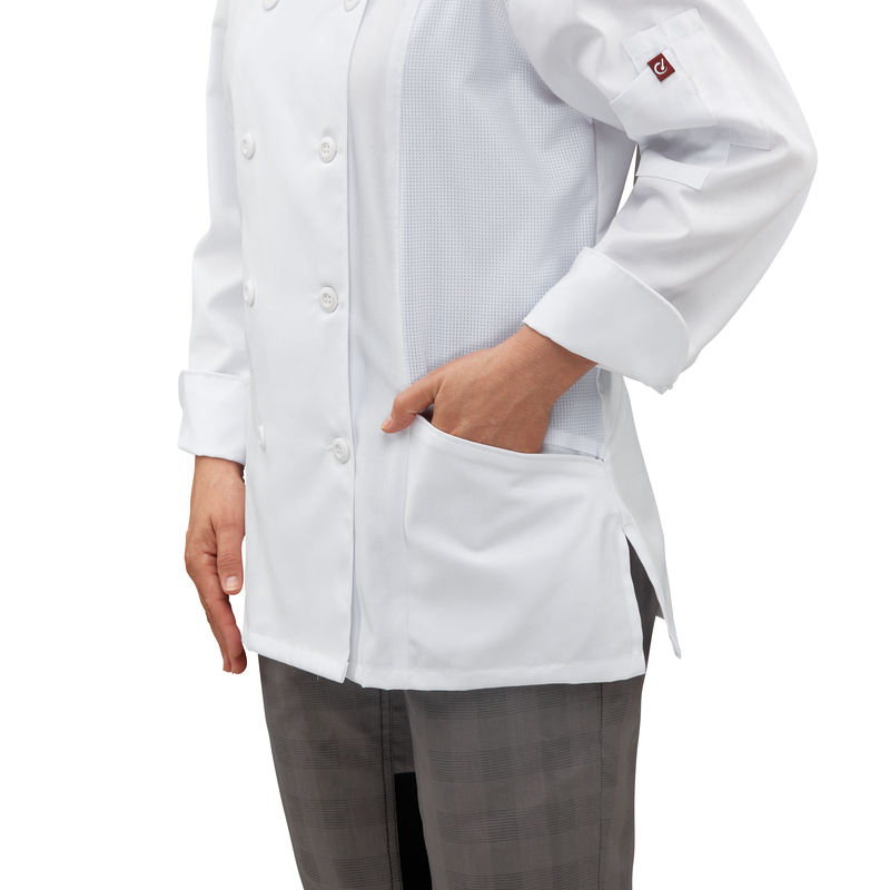 Women's Deluxe Airflow Chef Coat image number 6