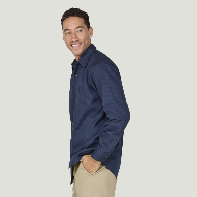 Men's Long Sleeve Durastripe&reg; Work Shirt image number 3