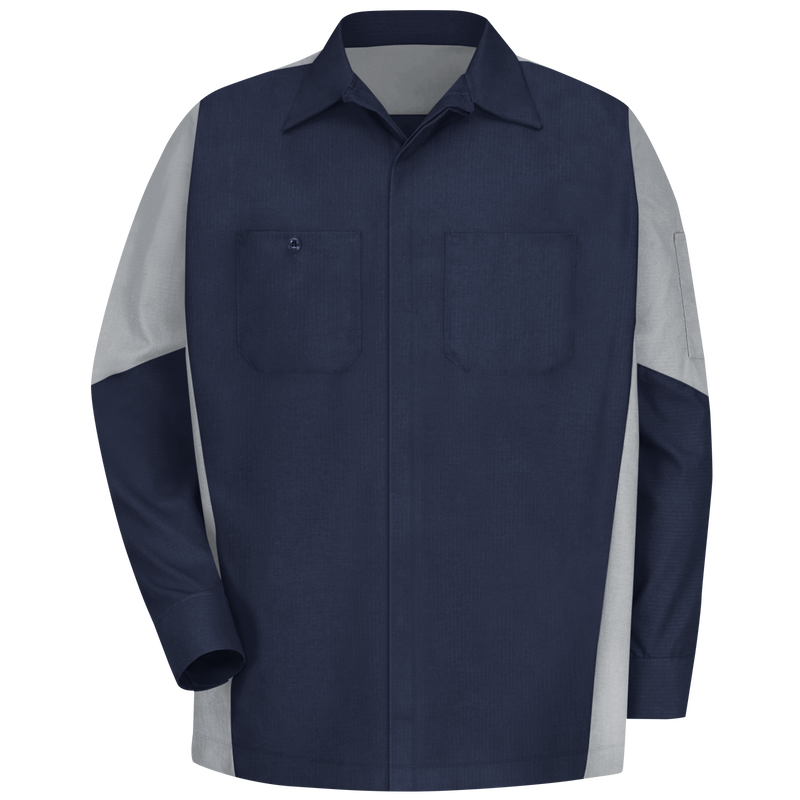 Men's Long Sleeve Two-Tone Crew Shirt image number 1