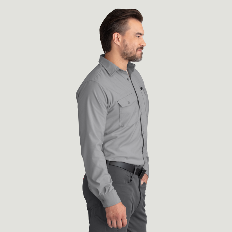 Men's Cooling Long Sleeve Work Shirt image number 8