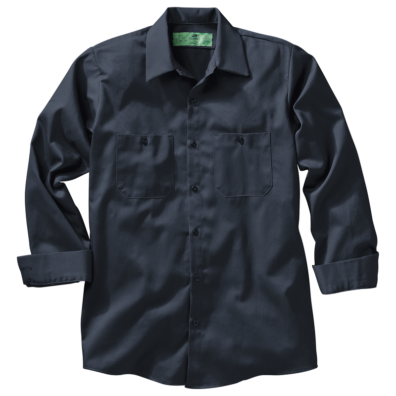 Men's Long Sleeve Wrinkle-Resistant Cotton Work Shirt | Red Kap®