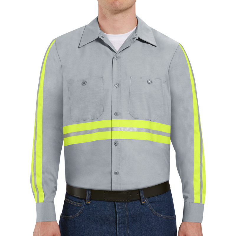 Long Sleeve Enhanced Visibility Industrial Work Shirt image number 2