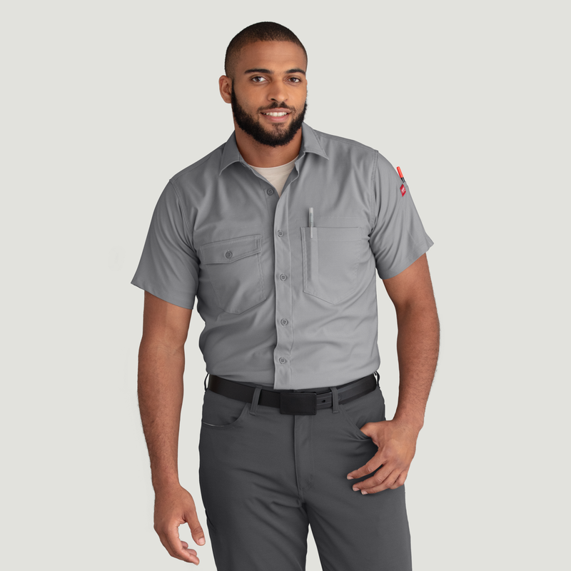 Men's Cooling Short Sleeve Work Shirt image number 5