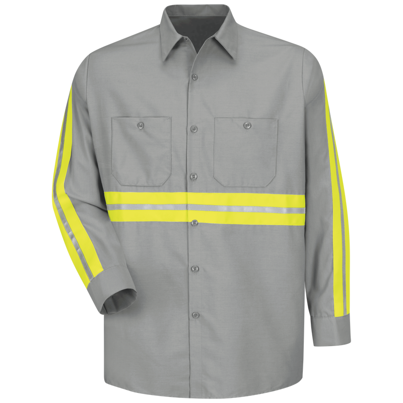 Long Sleeve Enhanced Visibility Industrial&nbsp;Work Shirt image number 1
