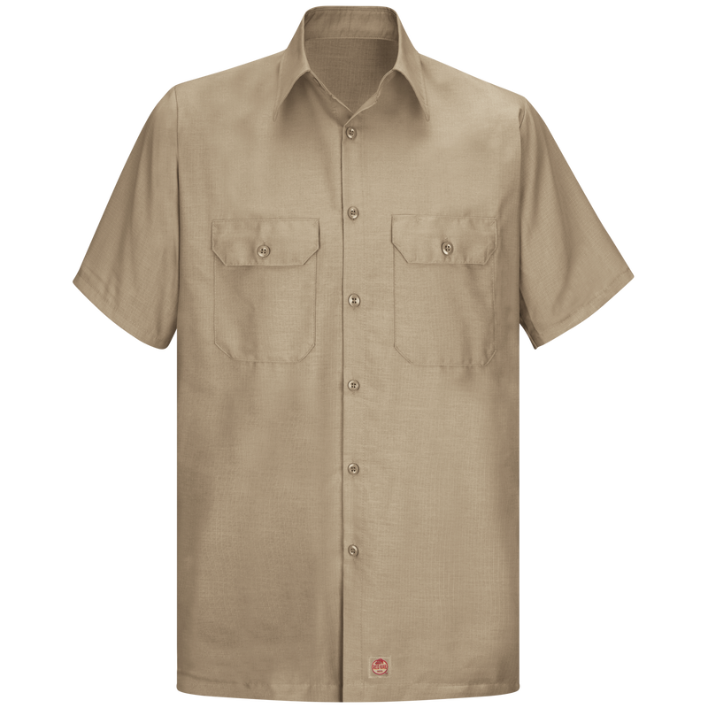 Men's Short Sleeve Solid Rip Stop Shirt image number 1