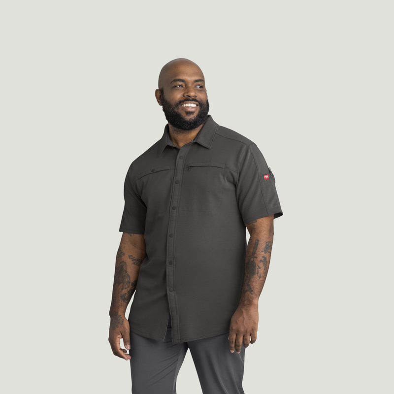 Men's Snap Front Jersey Short Sleeve Work Shirt image number 1