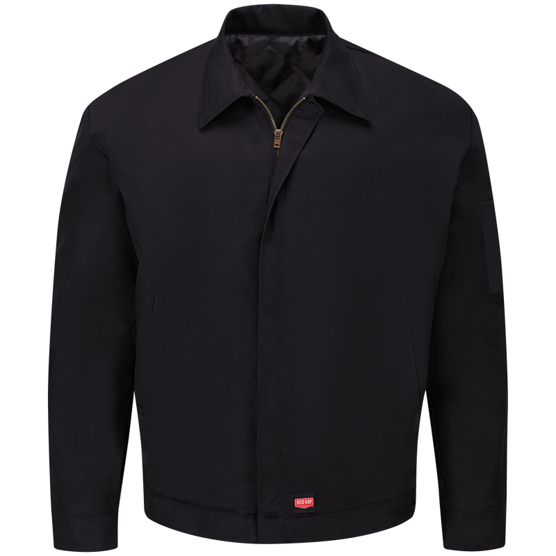 Red kap mechanic jacket top