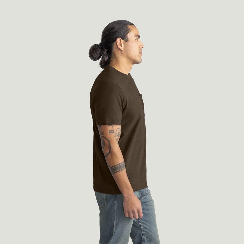 Men's Short Sleeve Heavyweight Slim Fit Cotton T-Shirt image number 4