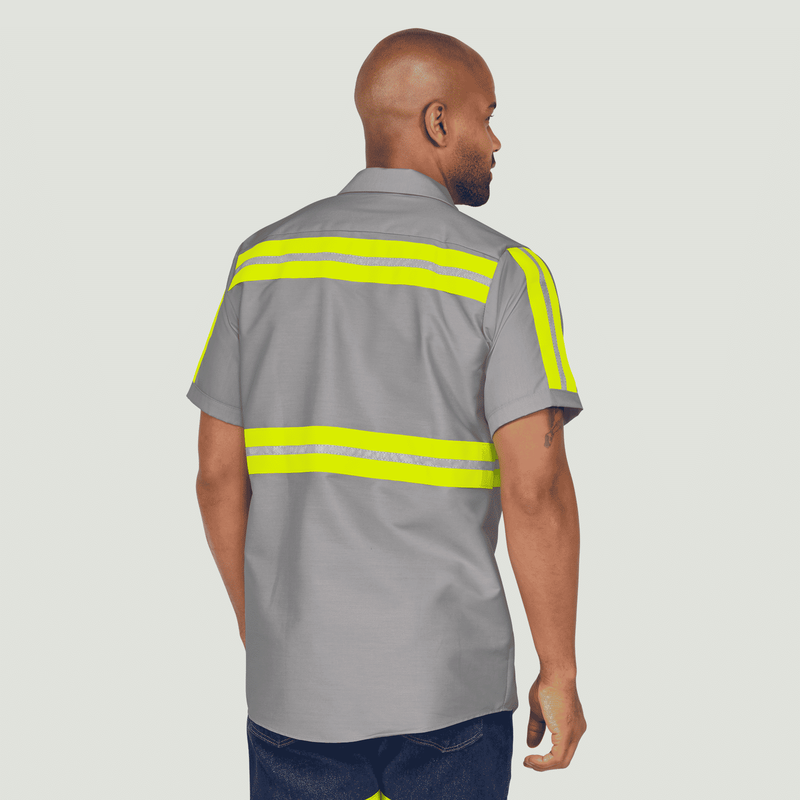 Short Sleeve Enhanced Visibility Industrial&nbsp;Work Shirt image number 2