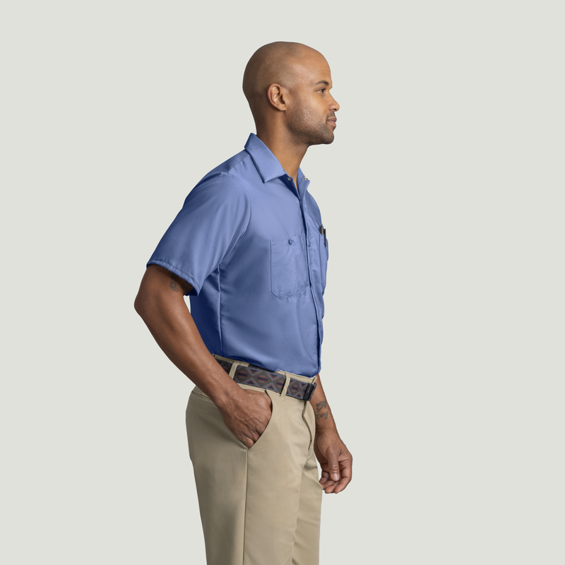 Men's Short Sleeve Industrial Work Shirt image number 4